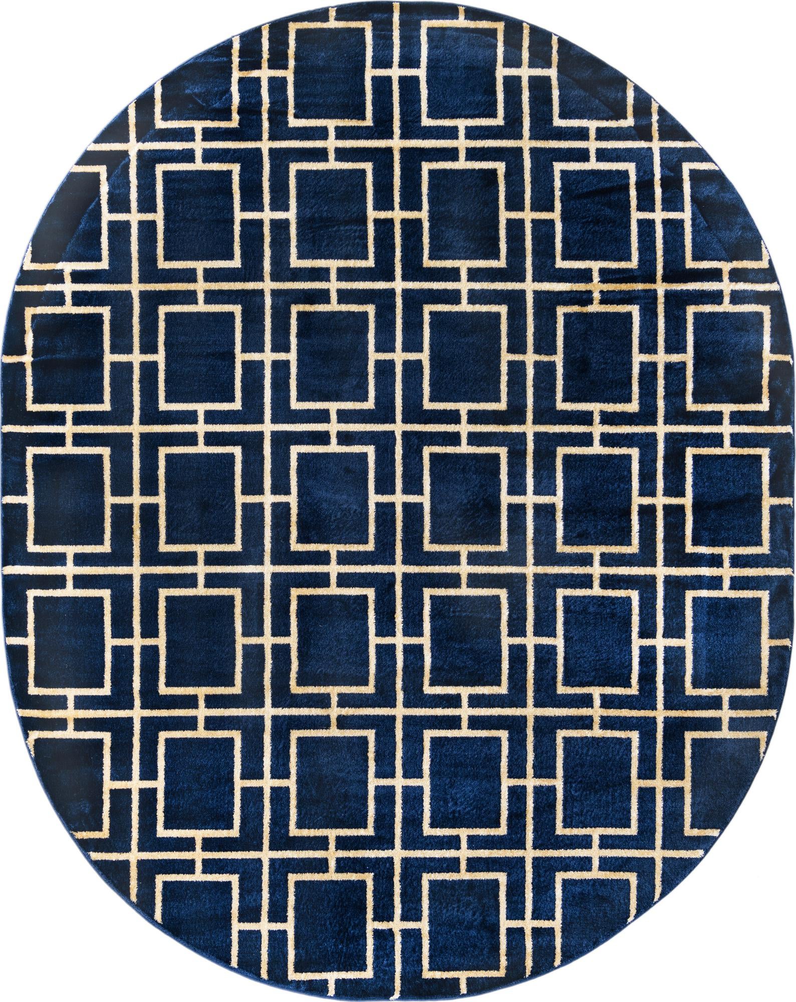 Rug Navy Blue Gold Swatch link