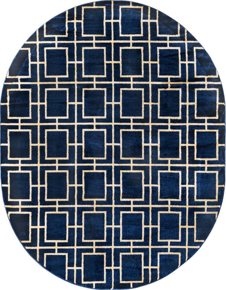 Detail image of 7' 10 x 10' Marilyn Monroe™ Glam Deco Oval Rug