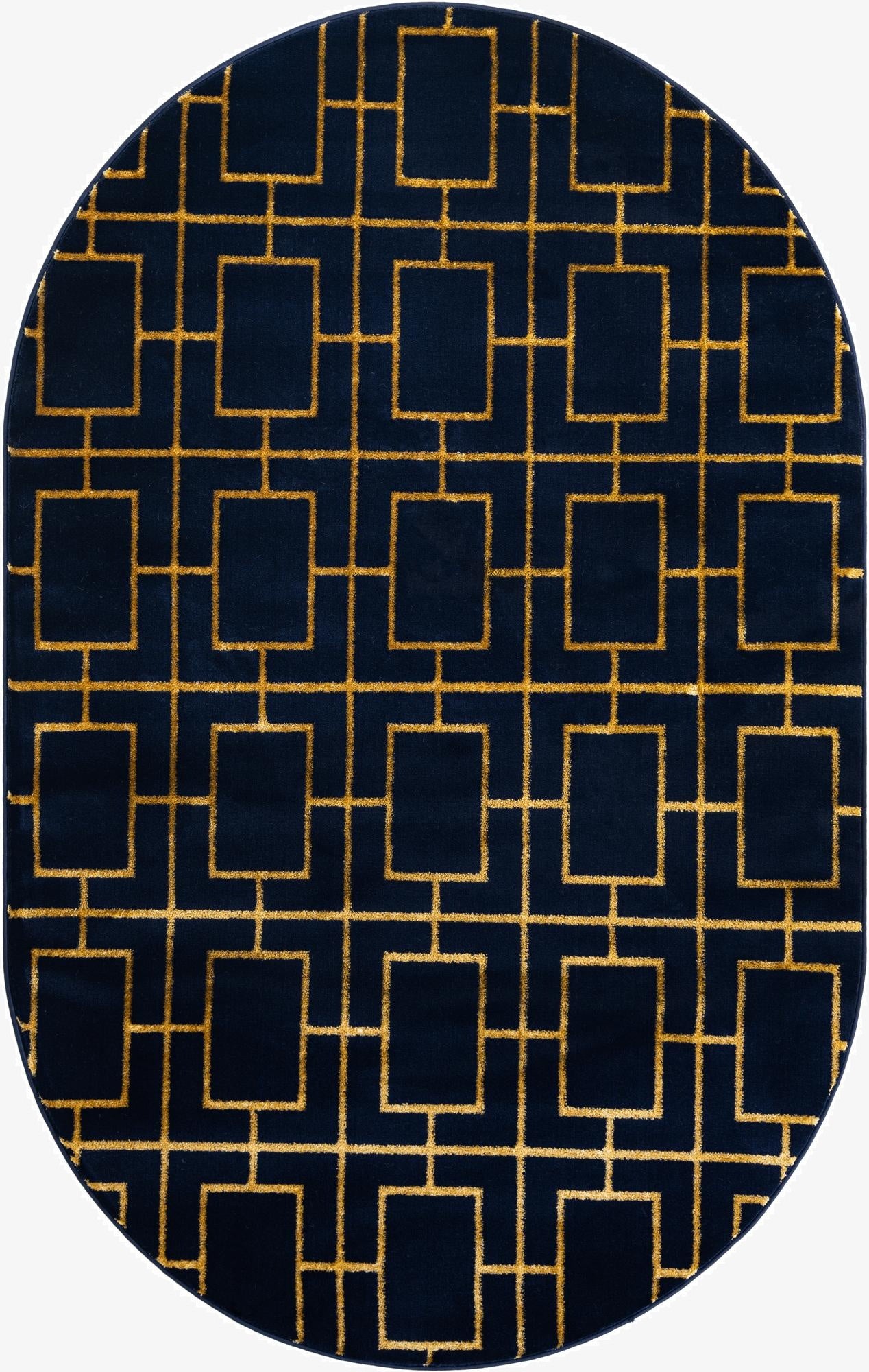 5' 3 x 8'  Marilyn Monroe&trade; Glam Deco Oval Rug