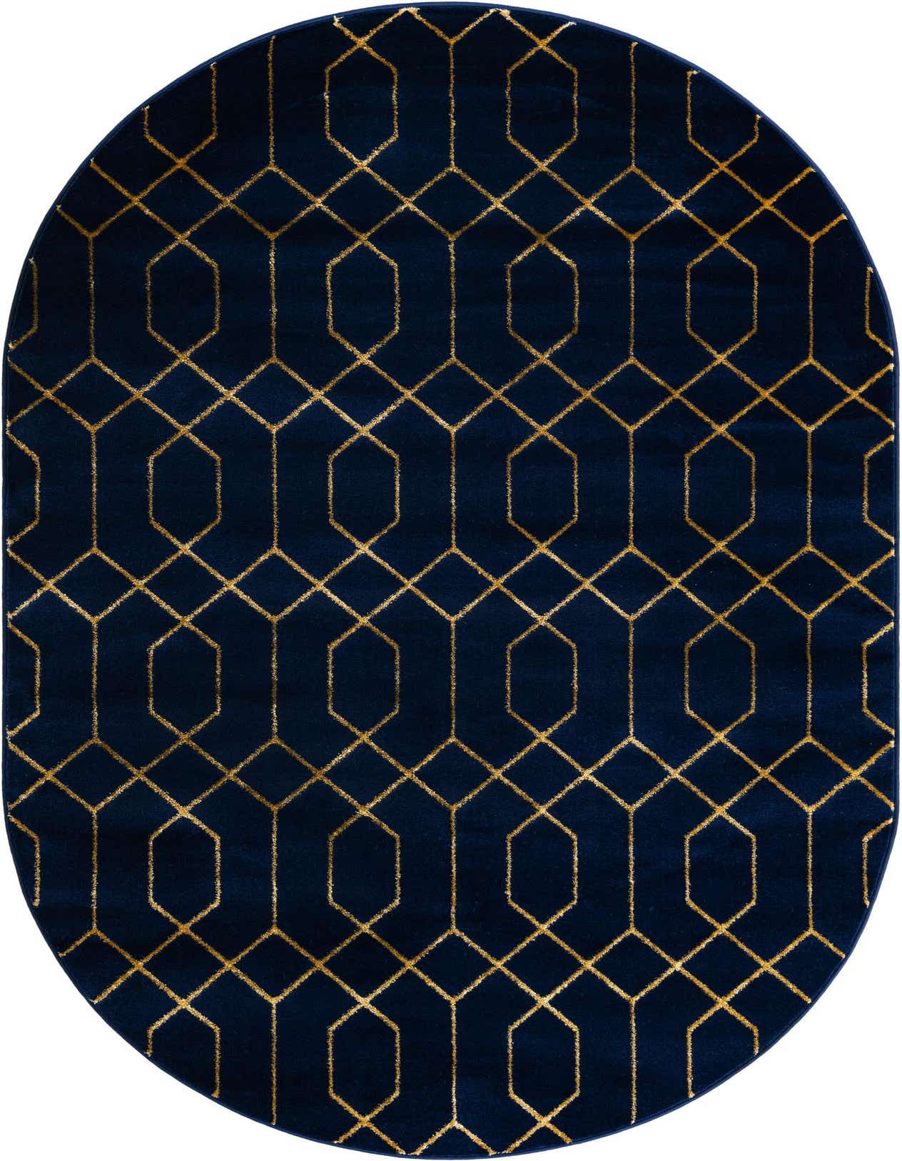 Primary image 5' 3 x 8'  Marilyn Monroe&trade; Glam Trellis Oval Rug