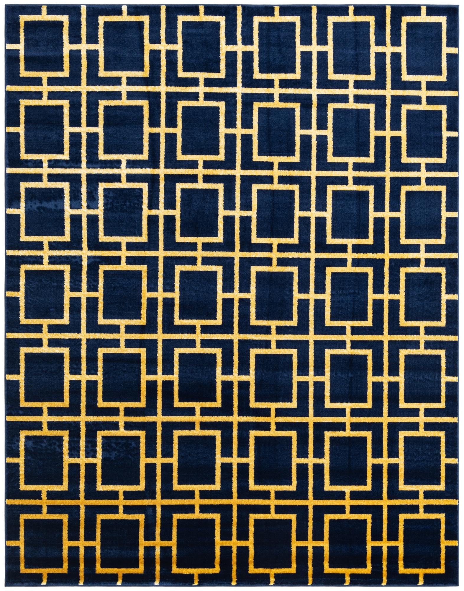 Rug Navy Blue Gold Swatch link