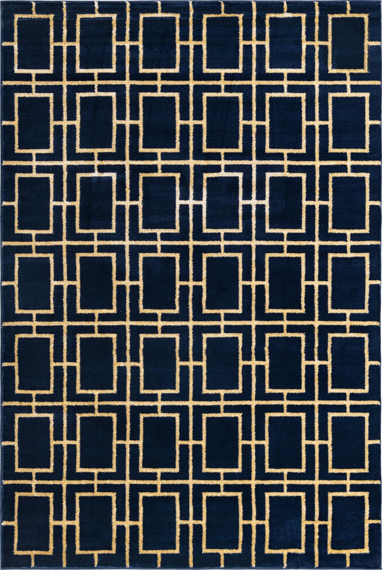 Rug Navy Blue Gold Swatch link