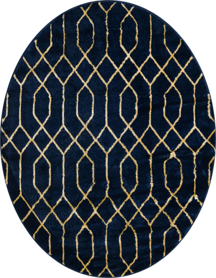 Detail image of 5' 3 x 5' 3 Marilyn Monroe™ Glam Trellis Round Rug