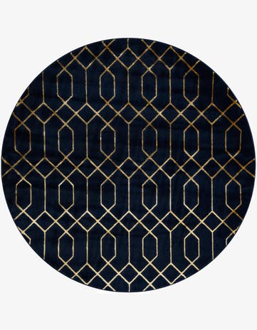 7' 10 x 7' 10 Marilyn Monroe™ Glam Trellis Round Rug