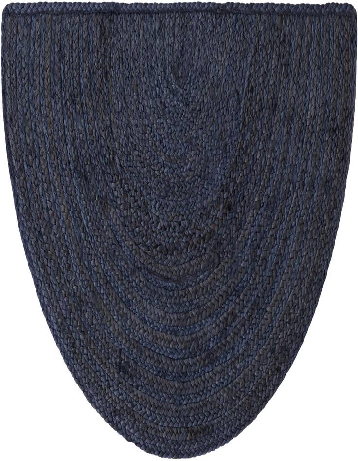 Detail image of 2' 2 x 3' 7  Hand Braided Jute Hearth Rug