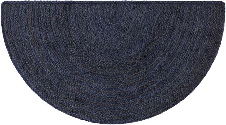 2' 2 x 3' 7 Handmade Braided Jute Hearth Rug