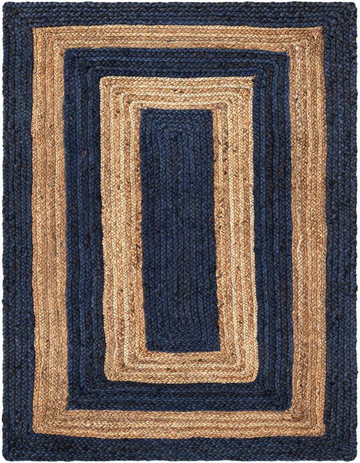 Detail image of 3' 3 x 5' 1  Hand Braided Jute Rug