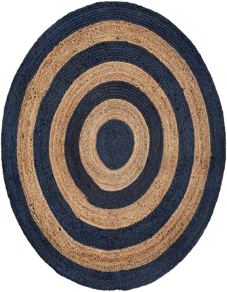 Detail image of 5' 1 x 5' 1  Hand Braided Jute Round Rug