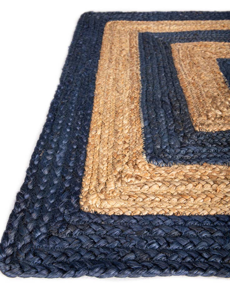 Detail image of 10' x 10'  Hand Braided Jute Square Rug