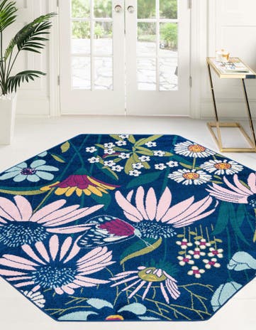 7' x 7' Bloom Octagon Rug