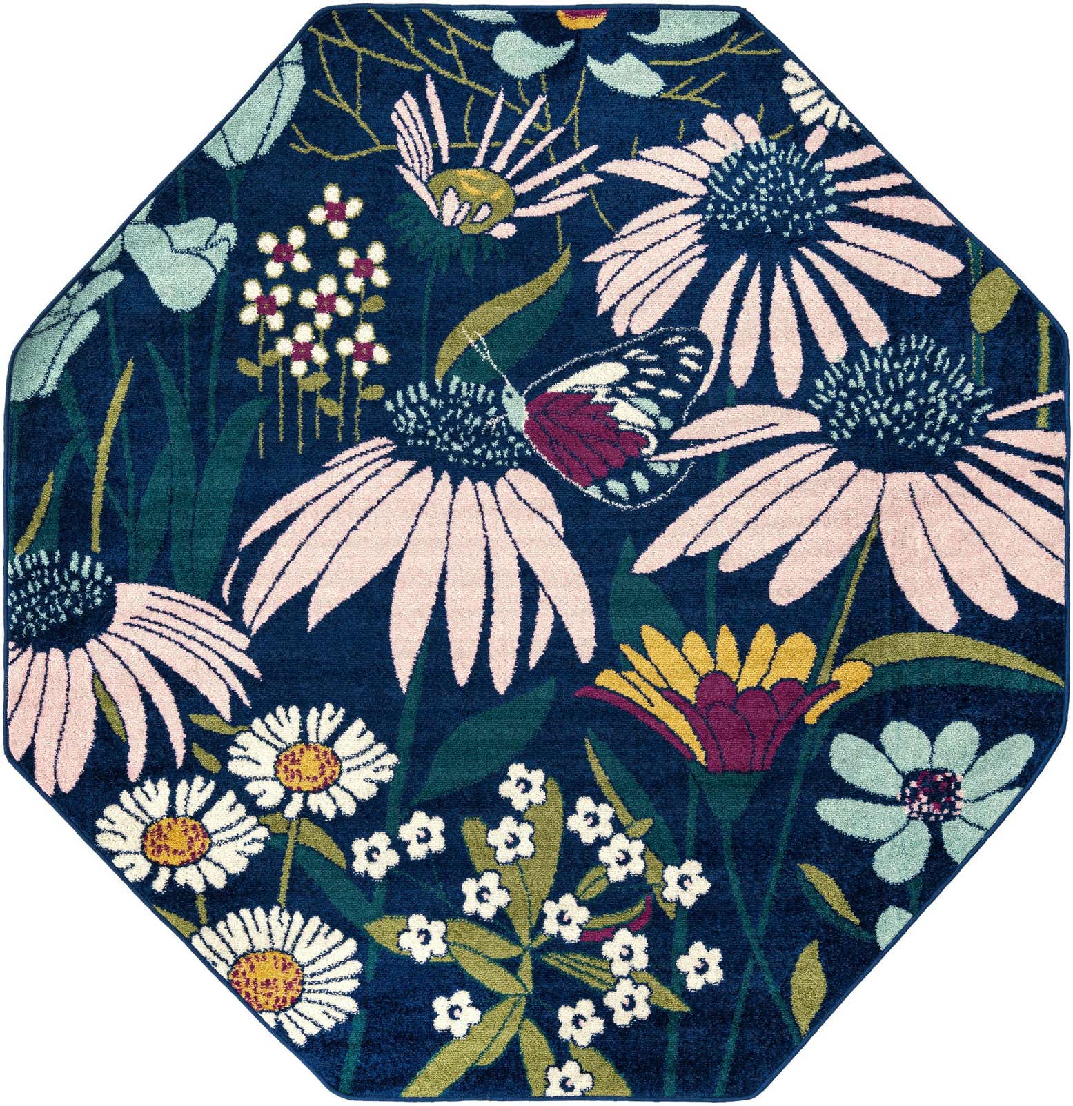 7' x 7' Bloom Octagon Rug