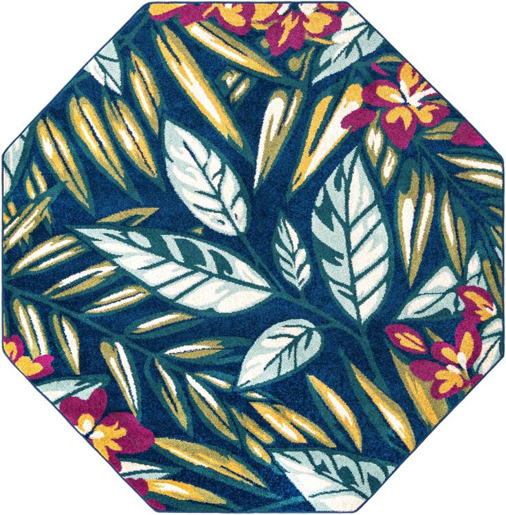 Detail image of 7' x 7' Bloom Octagon Rug