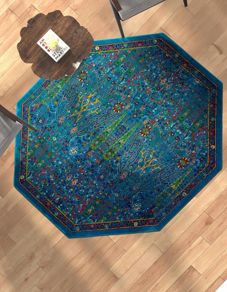 Detail image of 5' 3 x 5' 3 Calypso Octagon Rug