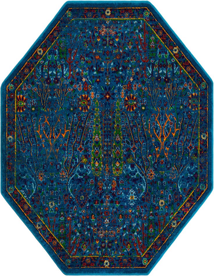 Detail image of 5' 3 x 5' 3 Calypso Octagon Rug