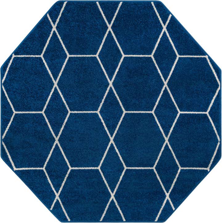5' 3 x 5' 3 Lattice Frieze Octagon Rug