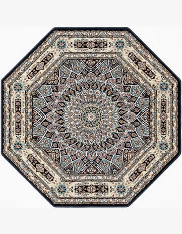 3' x 3' Nain Design Octagon Rug