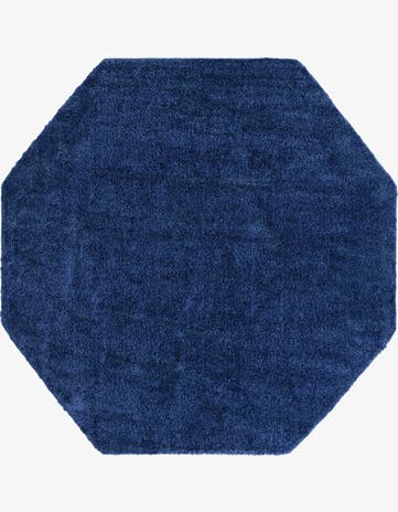 8' x 8' Solid Frieze Octagon Rug