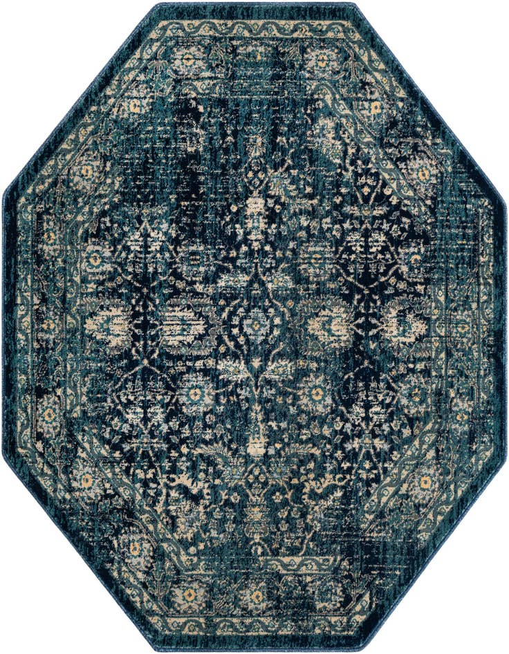 Detail image of 5' 3 x 5' 3 Stockholm Octagon Rug