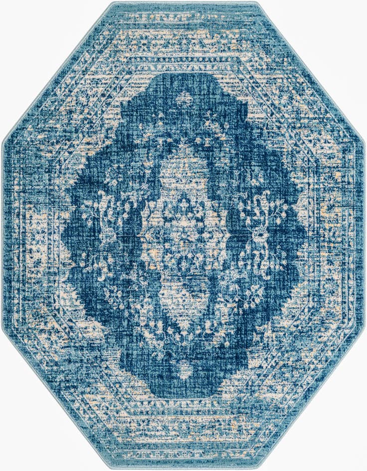 Detail image of 5' 3 x 5' 3 Stockholm Octagon Rug