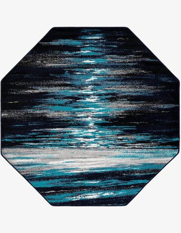 Navy Blue Sydney Octagon Rug