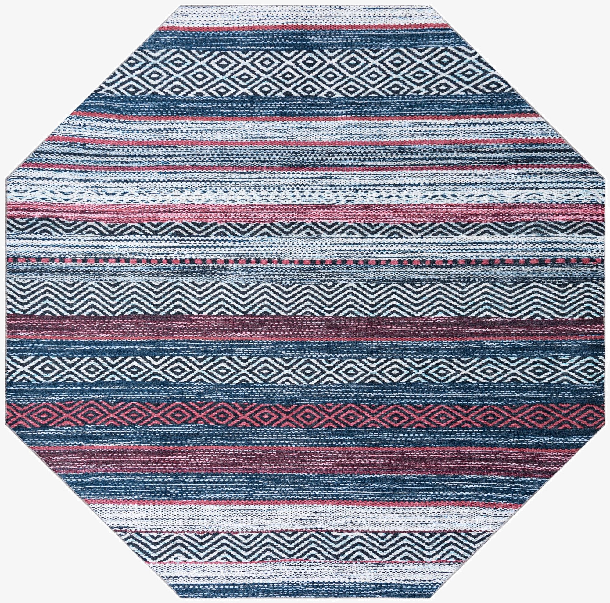 7' 10 x 7' 10  Washable Yara Octagon Rug