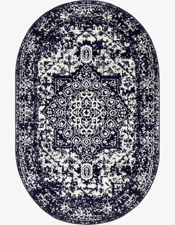 Navy Blue Arlington Oval Rug