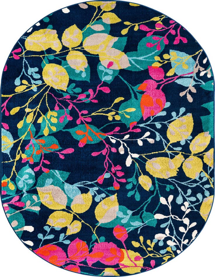 Detail image of 5' 3 x 8' Azalea Oval Rug
