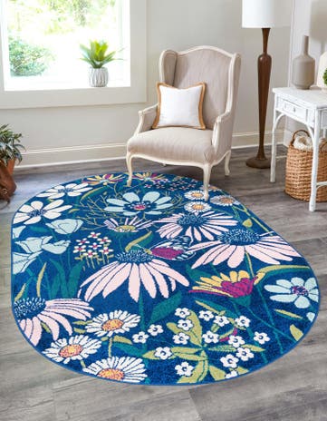5' 3 x 7' 10 Bloom Oval Rug