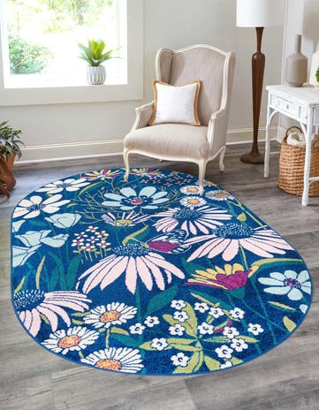 5' 3 x 7' 10 Bloom Oval Rug