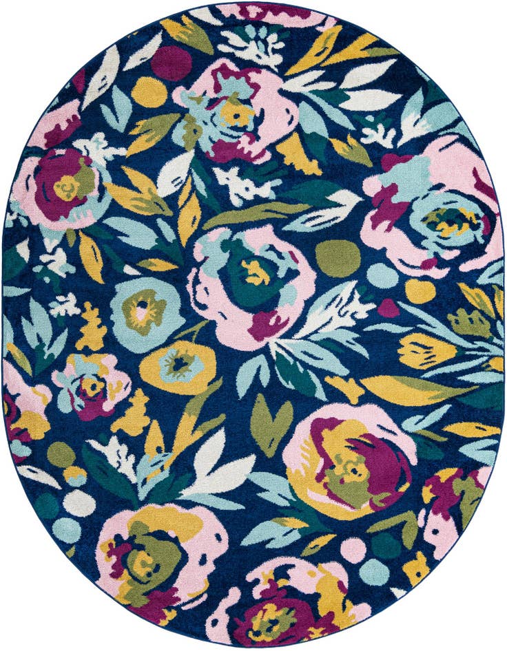 Detail image of 7' 10 x 10' Bloom Oval Rug