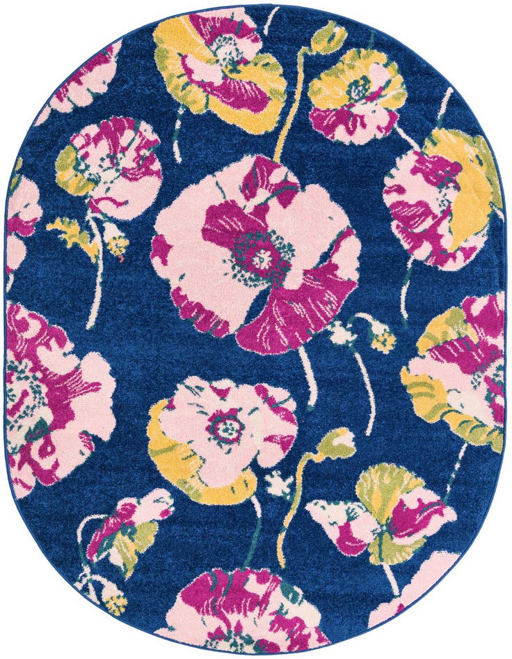 Detail image of 5' 3 x 7' 10 Bloom Oval Rug