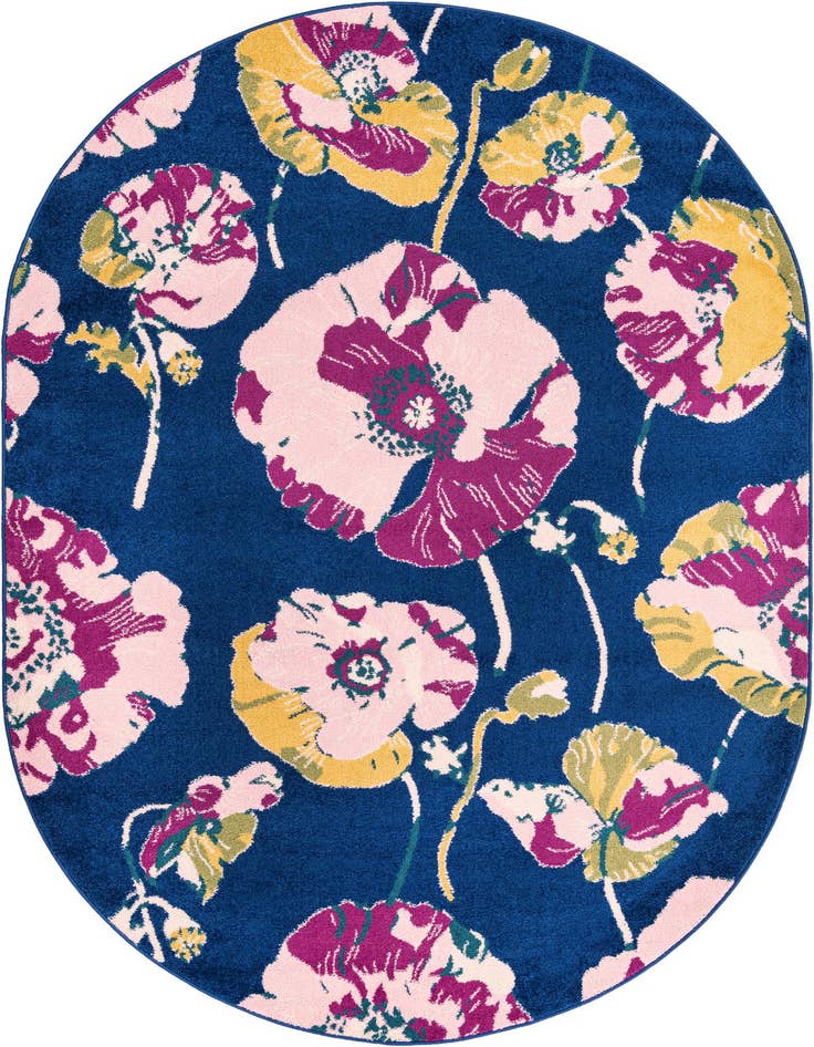 Detail image of 6' x 9' Bloom Oval Rug