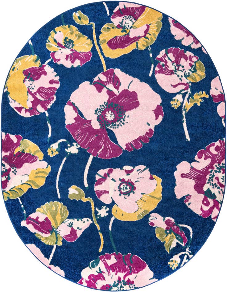Detail image of 7' 10 x 10' Bloom Oval Rug