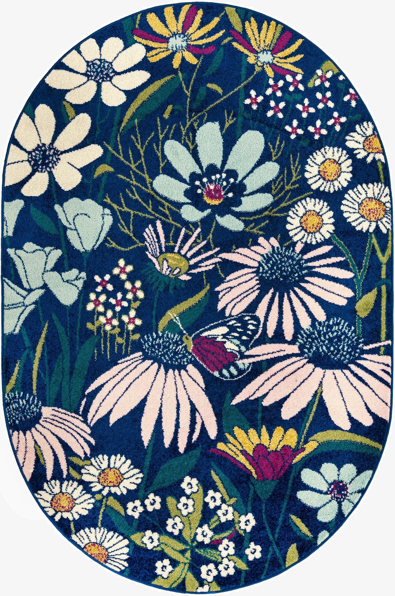 5' 3 x 7' 10 Bloom Oval Rug