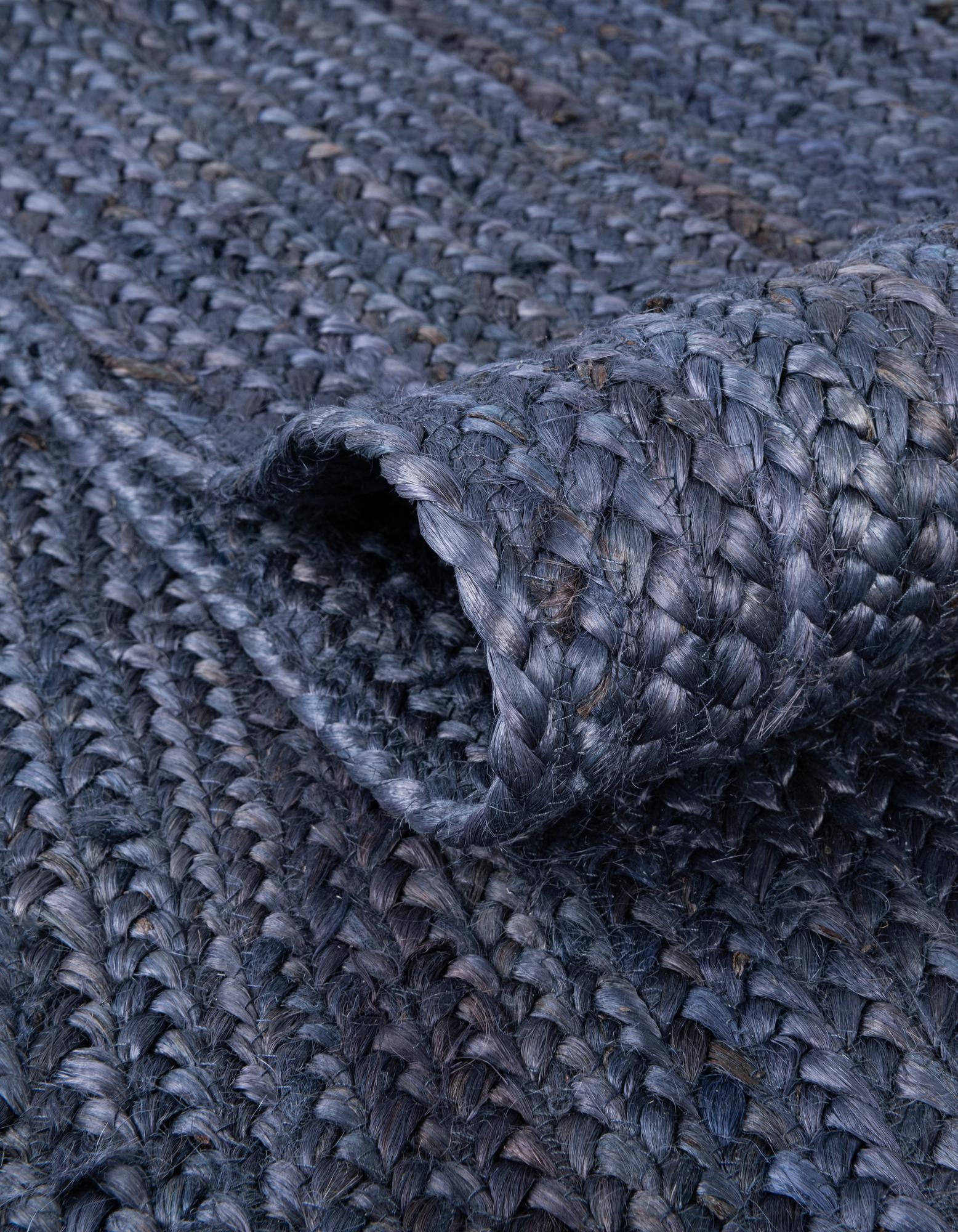 5' 1 x 8' Handmade Braided Jute Oval Rug