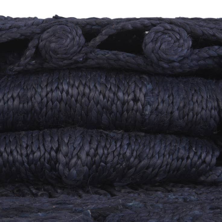 Detail image of 7' 10 x 10' Handmade Braided Jute Oval Rug