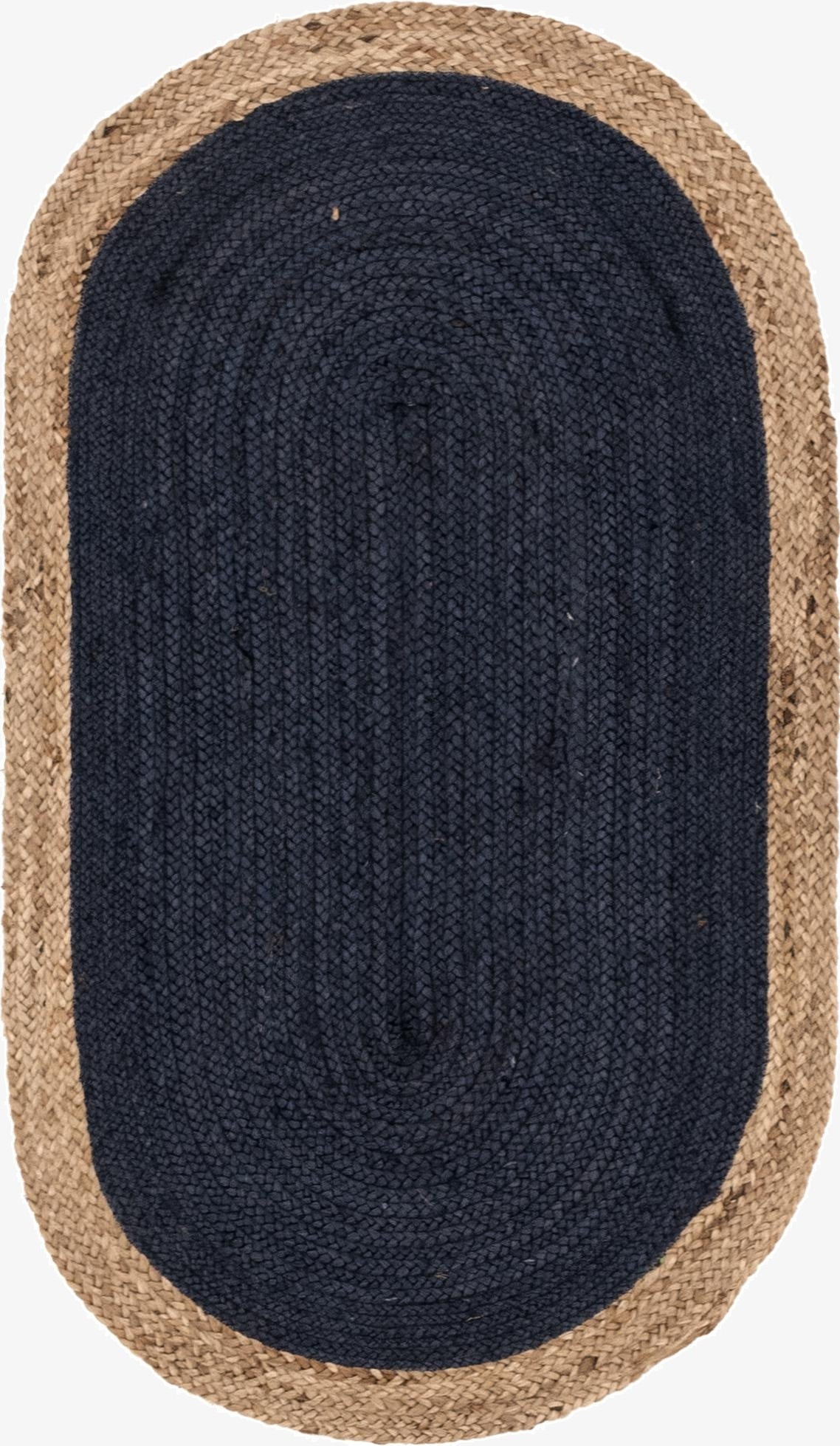 Primary image 3' 3 x 5' 1  Hand Braided Jute Oval Rug