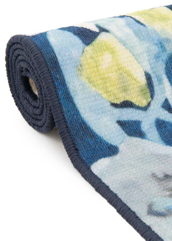 2' x 3' 1 Easy-Clean Jill Zarin Caribbean Indoor / Outdoor Oval Rug