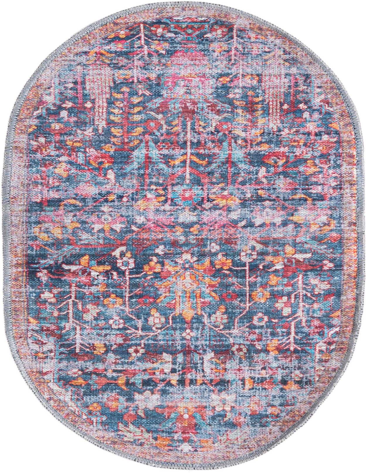 2' x 3' Washable Maahru Oval Rug