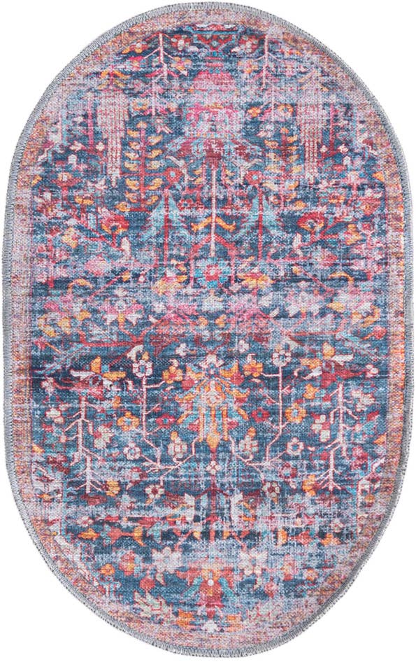 Detail image of 2' x 3' Washable Maahru Oval Rug