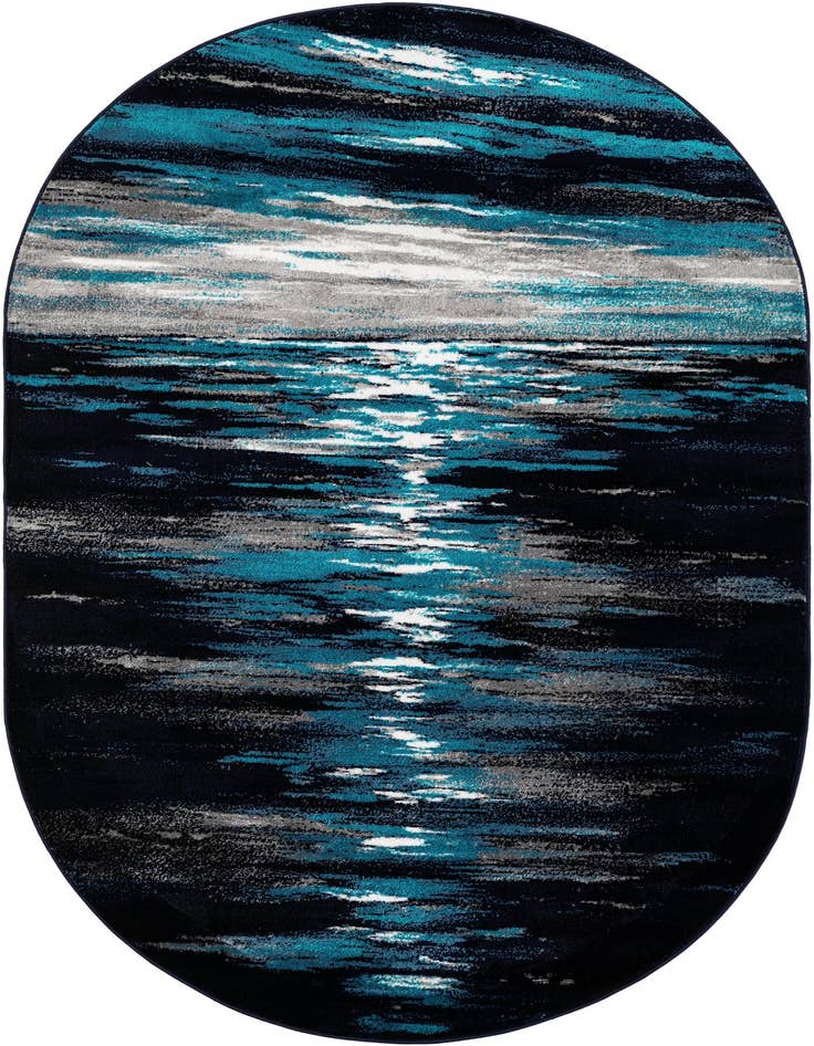 Detail image of 5' x 8' Metropolis Oval Rug