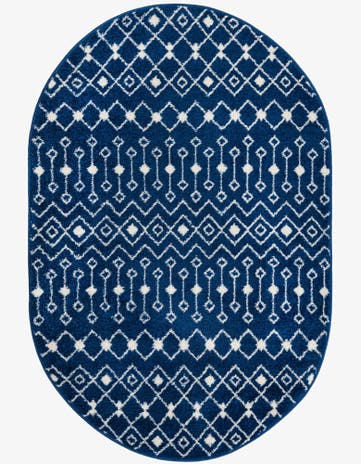 4' x 6' Moroccan Trellis Oval Rug