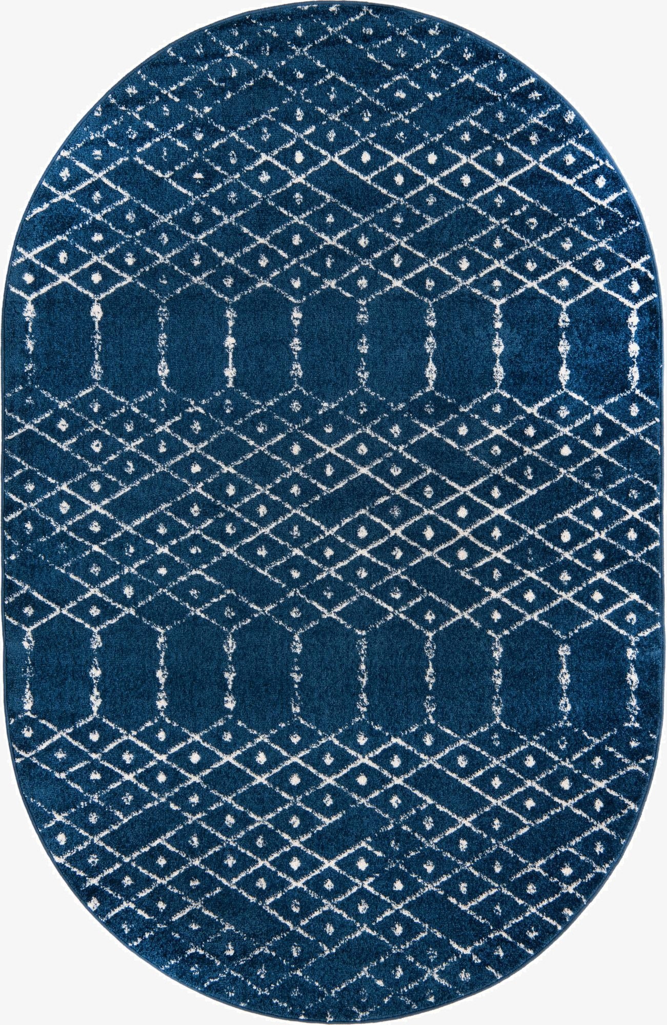 160cm x 245cm Paxon Trellis Oval Rug