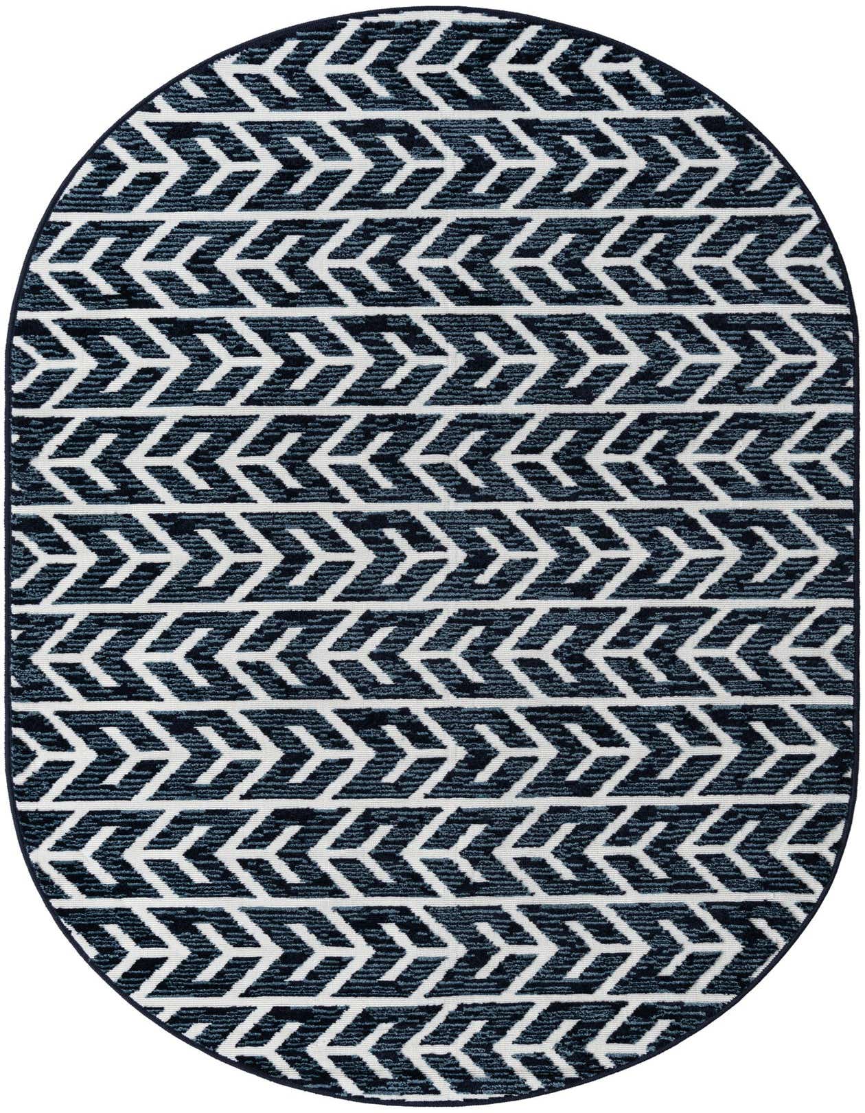 5' x 8' Easy-Clean Sabrina Soto Aston Indoor / Outdoor Oval Rug