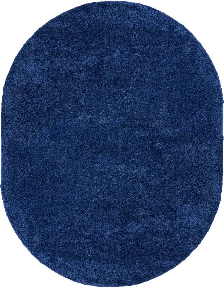 Detail image of 8' x 10' Solid Frieze Oval Rug