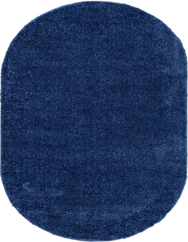Detail image of 5' x 8' Solid Frieze Oval Rug
