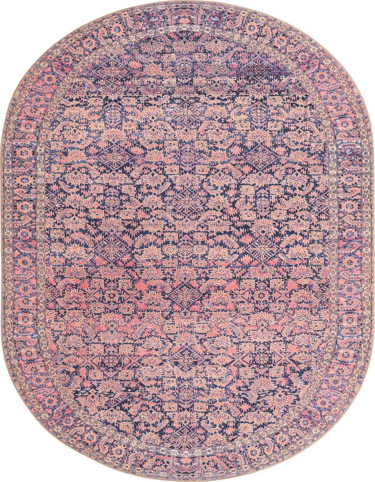 Detail image of 5' x 8' Washable Timeless Oval Rug
