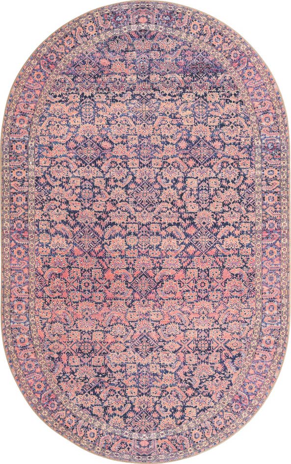 Detail image of 5' x 8' Washable Timeless Oval Rug
