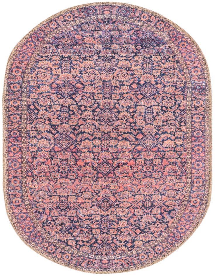 Detail image of 2' x 3' Washable Timeless Oval Rug