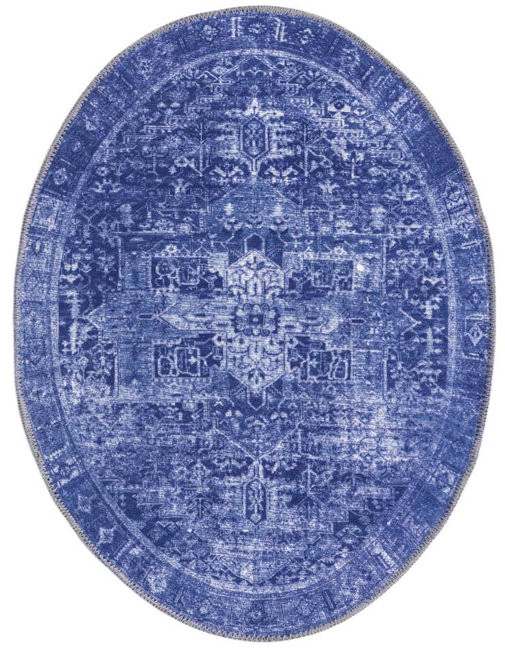 Detail image of 2' x 3' Washable Timeless Oval Rug